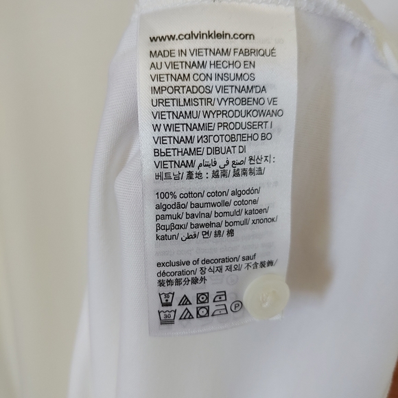 NWT Calvin Klein Liquid Touch Polo T-Shirt Size Large Cotton White - Picture 13 of 13